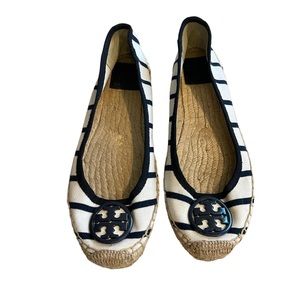 Tory Burch Logo canvas Espadrilles flats